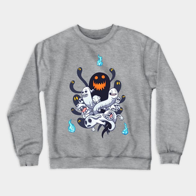 ghosts collection Crewneck Sweatshirt by Mako Design 